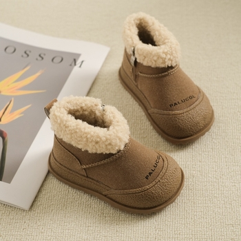 Боти до глезена от изкуствена кожа, подметка от ТПР, корейски стил, зима 2025