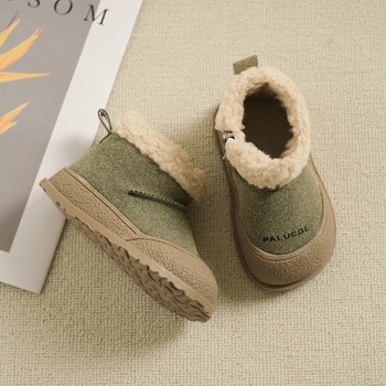 Боти до глезена от изкуствена кожа, подметка от ТПР, корейски стил, зима 2025