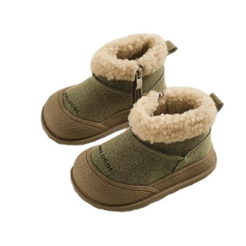 Боти до глезена от изкуствена кожа, подметка от ТПР, корейски стил, зима 2025