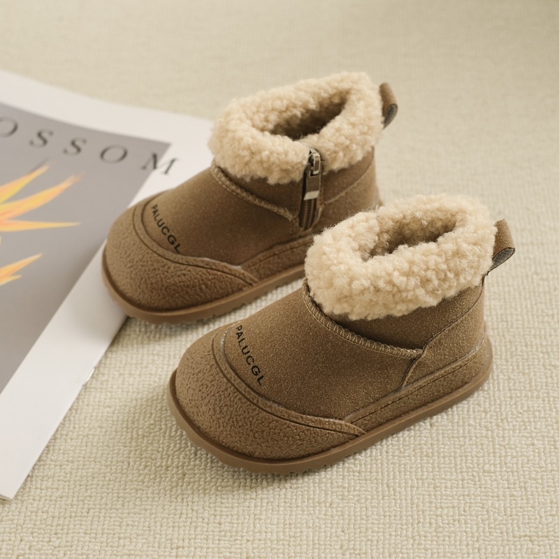 Боти до глезена от изкуствена кожа, подметка от ТПР, корейски стил, зима 2025