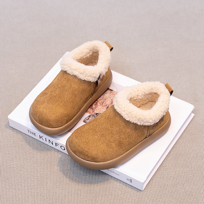 Laste talvesaabad lumes, fliisvooderiga, külgjelt tõmblukuga, 2025