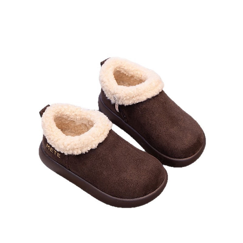 Laste talvesaabad lumes, fliisvooderiga, külgjelt tõmblukuga, 2025