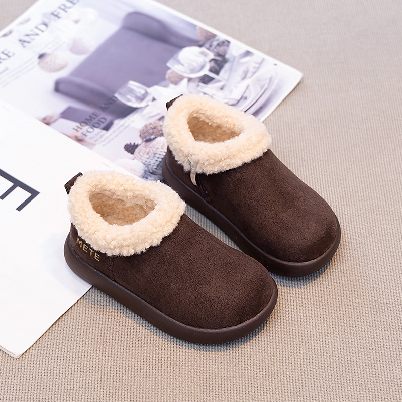 Laste talvesaabad lumes, fliisvooderiga, külgjelt tõmblukuga, 2025