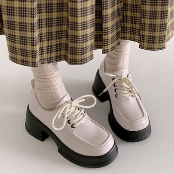 Pantofi Mary Jane pentru femei, vârf rotund, partea superioară din satin, toc gros 3–5 cm, talpă din cauciuc, branț PU