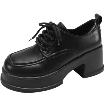Pantofi Mary Jane pentru femei, vârf rotund, partea superioară din satin, toc gros 3–5 cm, talpă din cauciuc, branț PU