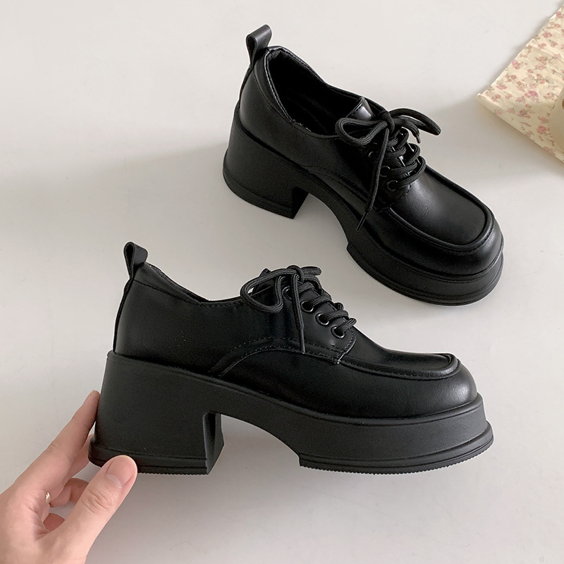 Pantofi Mary Jane pentru femei, vârf rotund, partea superioară din satin, toc gros 3–5 cm, talpă din cauciuc, branț PU