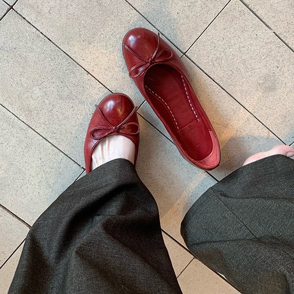 Balerini din Super Fiber, vârf rotund, toc mic sub 3 cm, talpă PU