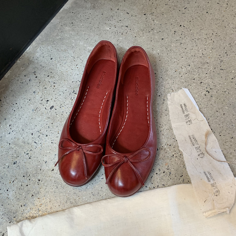 Balerini din Super Fiber, vârf rotund, toc mic sub 3 cm, talpă PU