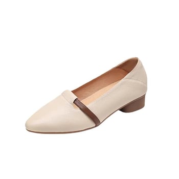 Pantofi damă cu vârf ascuțit, slip-on, PU peste, talpă din cauciuc, toamna 2024