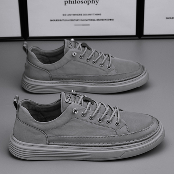 Vīriešu elpojošas auduma ikdienas kurpes ar šņorēm, gumijas zole, zems profils.