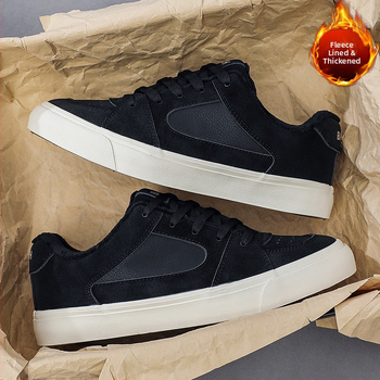 Ziemas universālās velūra sneakers – šņorēšana, zems augstums, apaļa purngala, kokvilnas odere, gumijas zole