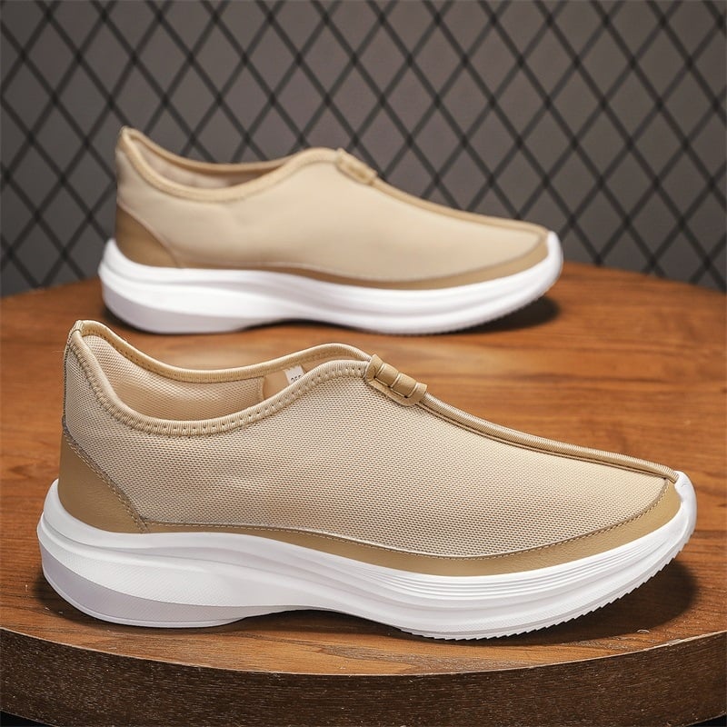 Vīriešu ikdienas Slip-On kurpes, sieta augšdaļa, EVA zolīte, PVC zole, zems augšdaļas augstums