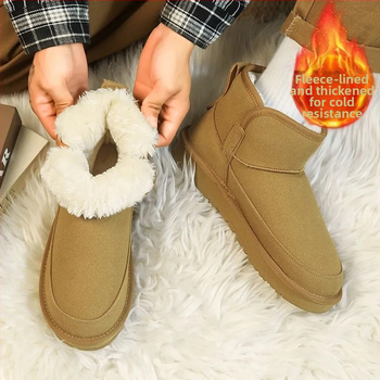 Ysnb Vyriški žieminiai sniego batai | Laisvalaikio stilius | Viršutinė dalis: dirbtinė PU; vidus: avies vilna integruota; padas: PVC; kulno aukštis: 3–5 cm; pado technologija: injection molded