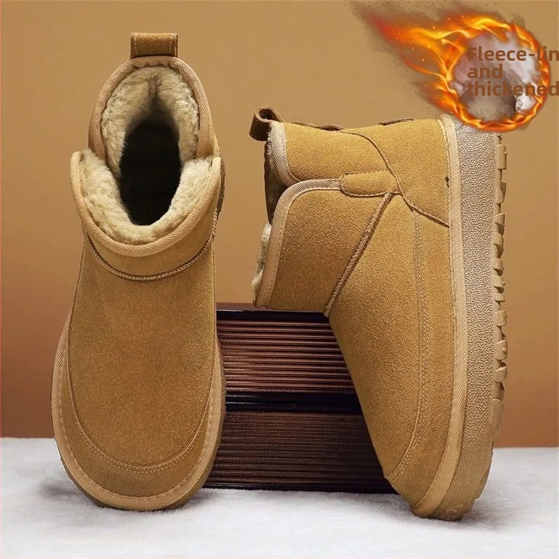 Ysnb Meeste talvesaapad lume jaoks | Leisure stiil | Ülemine: kunst PU; Sisevooder: lambavill integreeritud; Väli: PVC; Kontsa kõrgus: 3–5 cm; Kontsa- ja talla tehnoloogia: injection molded