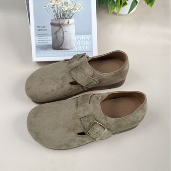 Ženske platforme cipele, okrugli vrh, gornji dio Super Fiber, gumeni potplat, Slip-On