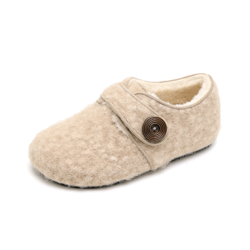 Power Girl γυναικείες Slip-On από σουέντ, χειμερινά παπούτια με επένδυση γούνας, χαμηλό προφίλ, καουτσούκ σόλα