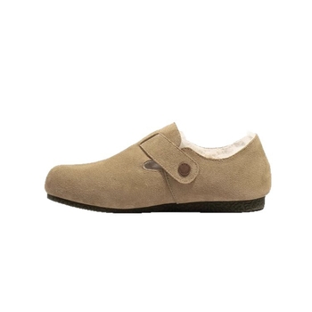 Moteriški medvilniniai batai – žiema, žemas viršus, apvalus nosis, Frosted viršus, dirbtinis trumpas pūkas pamušalas