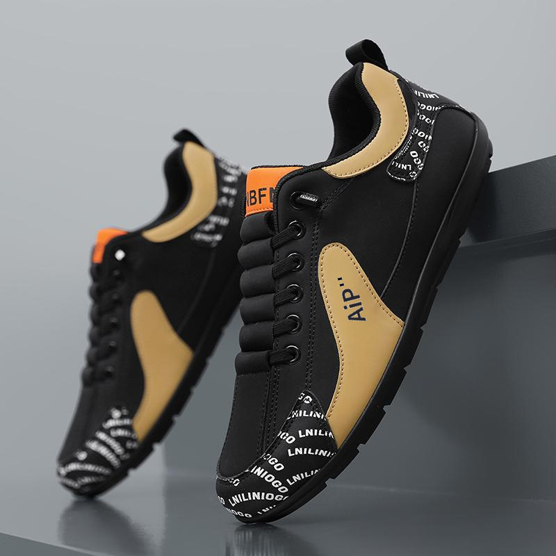 Mocasini bărbați din PU - Slip-on cu bandă elastică, căptușeală textilă respirabilă, talpă PVC, pentru purtare zilnică, talpă joasă