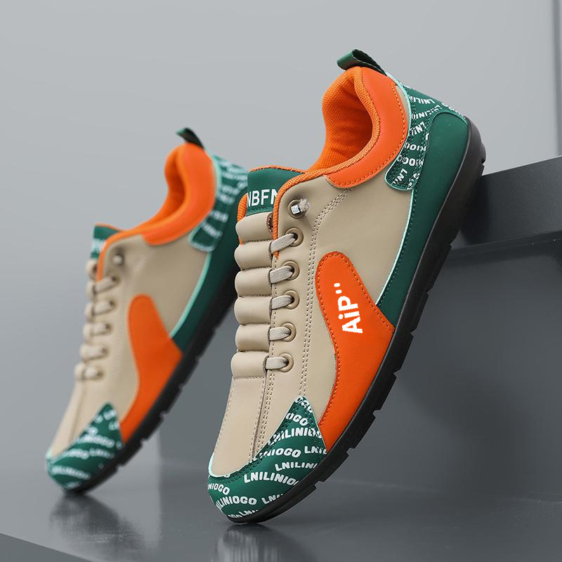 Mocasini bărbați din PU - Slip-on cu bandă elastică, căptușeală textilă respirabilă, talpă PVC, pentru purtare zilnică, talpă joasă