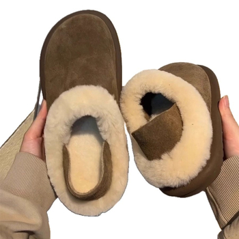 Moteriški storu pado bateliai su pūkuotu vidumi, velvet viršus, gumos padas, šilta apdaila, vidutinio aukščio kulnas 3–5 cm, ruduo 2025