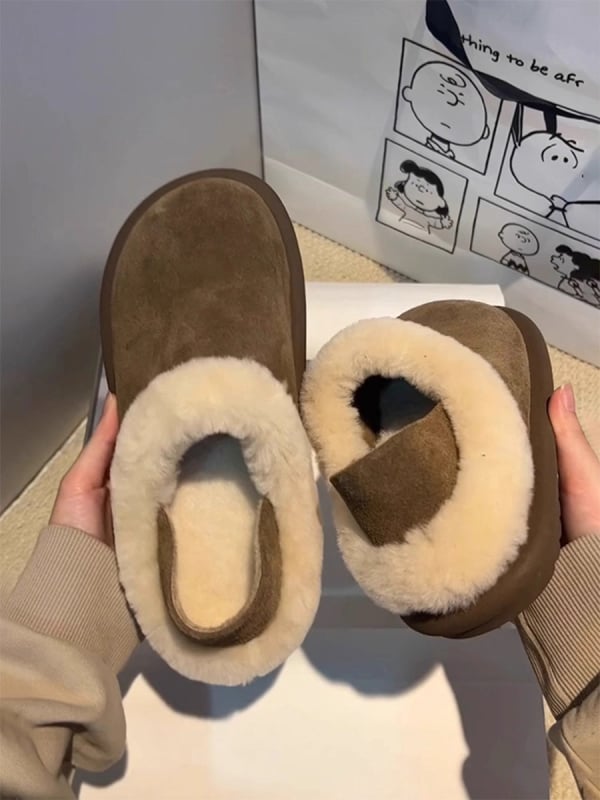 Moteriški storu pado bateliai su pūkuotu vidumi, velvet viršus, gumos padas, šilta apdaila, vidutinio aukščio kulnas 3–5 cm, ruduo 2025