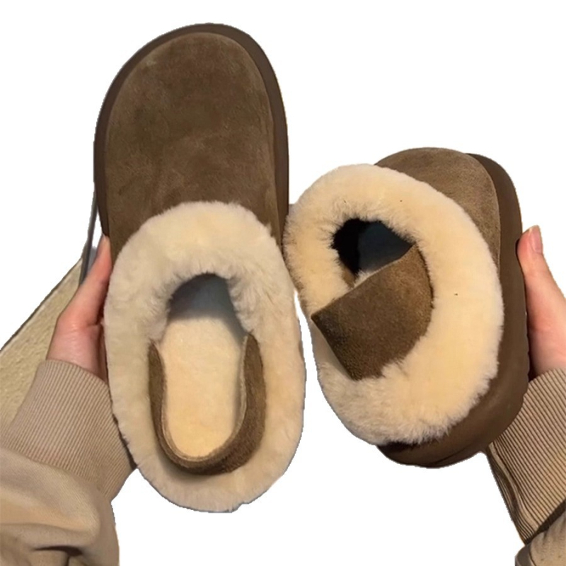 Moteriški storu pado bateliai su pūkuotu vidumi, velvet viršus, gumos padas, šilta apdaila, vidutinio aukščio kulnas 3–5 cm, ruduo 2025