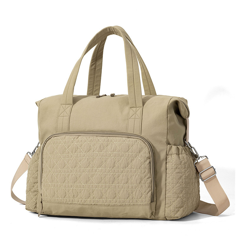 Nagy kapacitású utazótáska nedves-száraz szétválasztással, crossbody kialakítás, nylon anyag, vízálló, nőknek