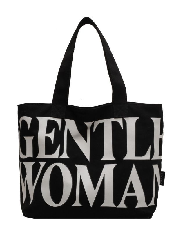 Platnena tote torba – vodoravni kvadratni oblik, zatvarač za otvaranje, unutarnja pretinica sa zatvaračem