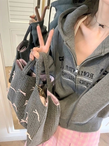 Vertikalna kvadratna tote torba s magnetskim zatvaračem, poliester, džep za telefon