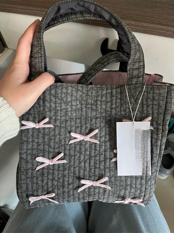 Vertikalna kvadratna tote torba s magnetskim zatvaračem, poliester, džep za telefon