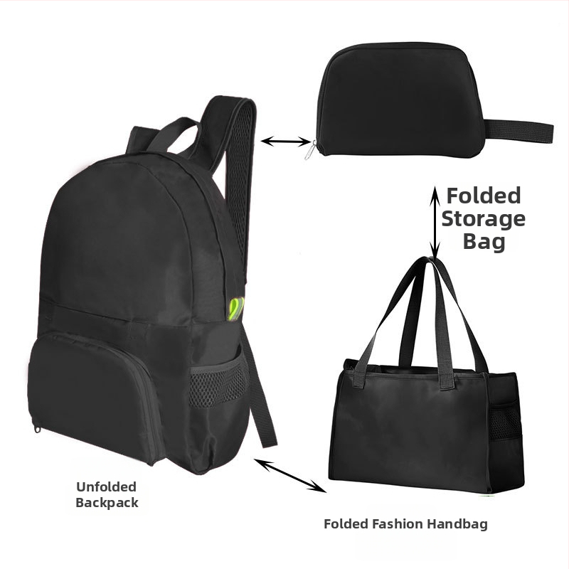 Volditav seljakott välispordiks – unisex, PVC, maht alla 20 l, vaba aja reisimiseks, kaheotstarbeline kasutus