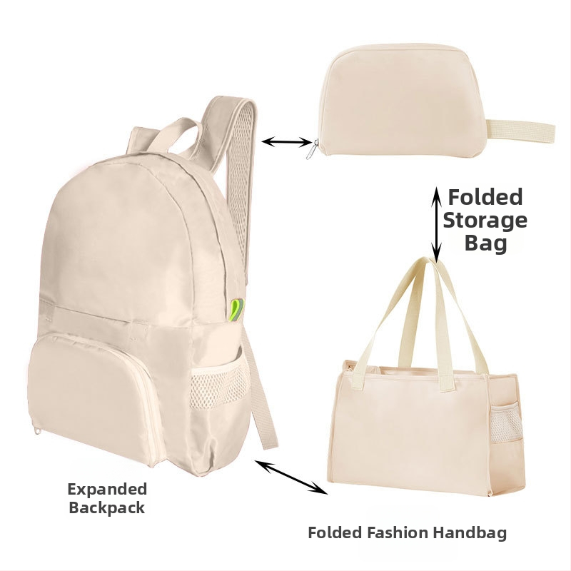 Volditav seljakott välispordiks – unisex, PVC, maht alla 20 l, vaba aja reisimiseks, kaheotstarbeline kasutus