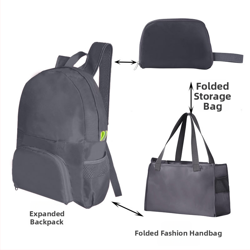 Volditav seljakott välispordiks – unisex, PVC, maht alla 20 l, vaba aja reisimiseks, kaheotstarbeline kasutus