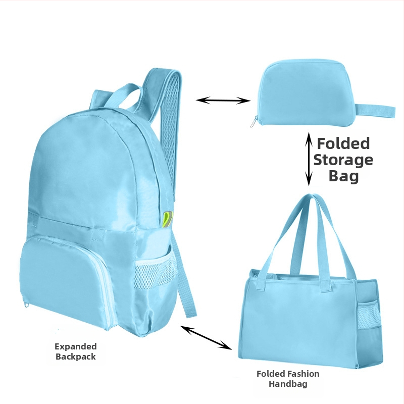 Volditav seljakott välispordiks – unisex, PVC, maht alla 20 l, vaba aja reisimiseks, kaheotstarbeline kasutus