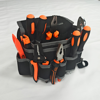 Double Dreamer Įrankių diržo krepšys, Multifunkcinė diržo kišenė, Vandeniui atsparus Oxford audinys, Išplėstas mažas elektrikisto krepšys, Stilius ZC-YB-003