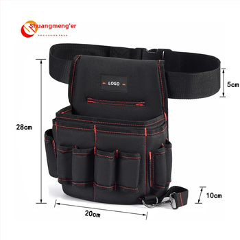 Double Dreamer Įrankių diržo krepšys, Multifunkcinė diržo kišenė, Vandeniui atsparus Oxford audinys, Išplėstas mažas elektrikisto krepšys, Stilius ZC-YB-003