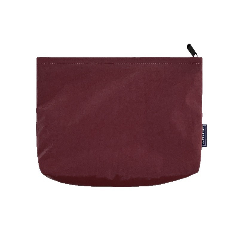 Geantă de cosmetică din nylon impermeabil, exterior simplu, închidere cu fermoar, capacitate mare, căptușeală din poliester, unisex