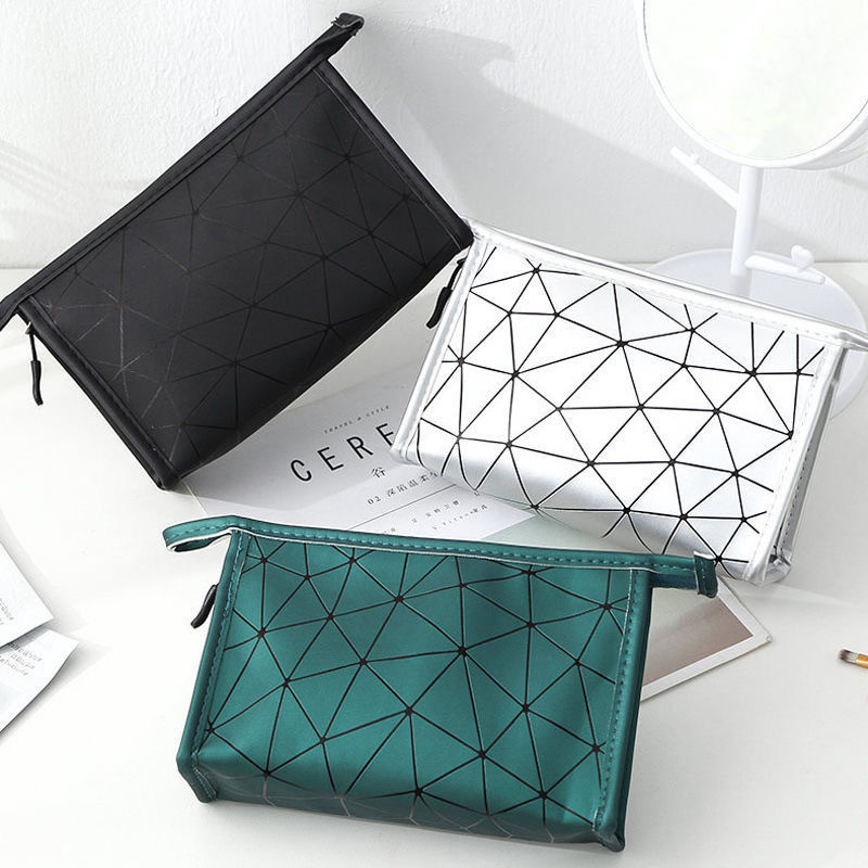 Bo Xin geantă de machiaj PU impermeabilă, model HZ405HD, stil geantă de mână