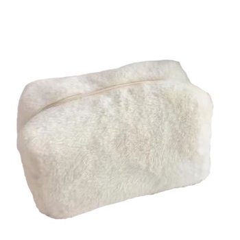 Pliušinis pieštukų ir kosmetikos krepšys su sintetinės odos įdėklu, namų saugojimui, žiemos 2024 kolekcija