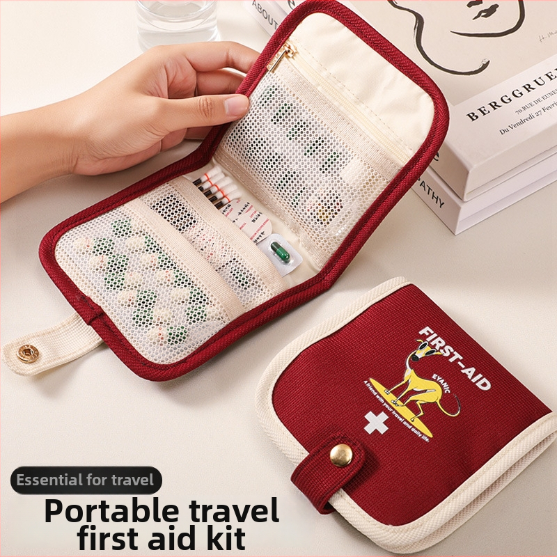 Meditsiinikomplekt, kuubikujulise kujuga, Oxfordi kangas, veekindel, reisidele ja meigitarvete korraldamiseks