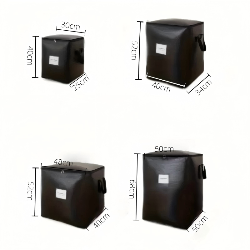 PP költöztető tároló tasakok – kocka alakú, többfunkciós, modell 01, anyag PP, alkalmas költöztetésre és tárolásra hálószobában, nappaliban, irodában