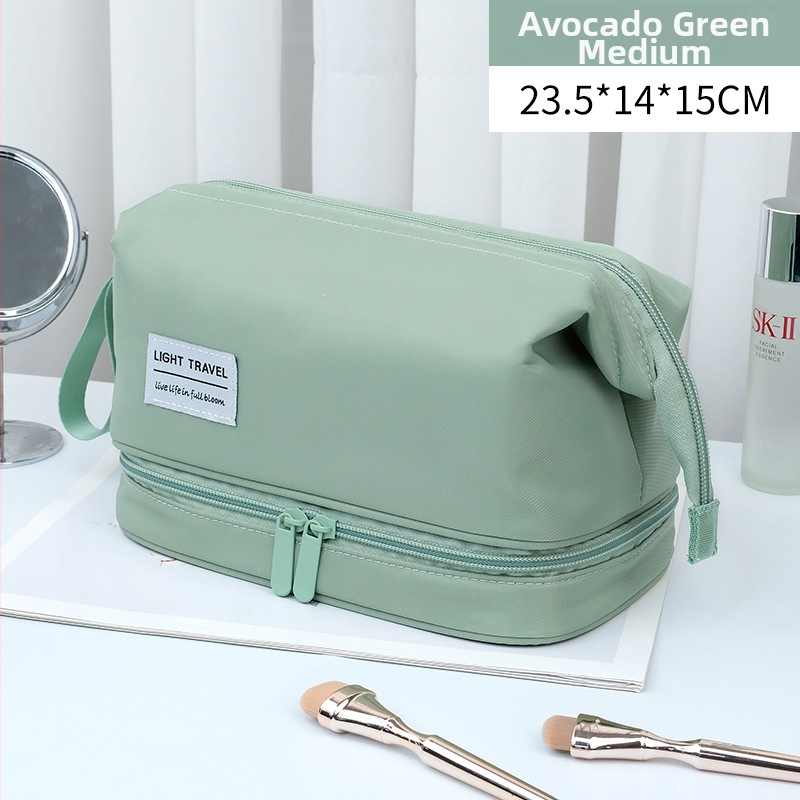 Kelioninė kosmetinė dėžutė su drėgna/sausa atskyrimu, unisex, ultralekva, aukštos tankio nailonas, atspari vandeniui ir kvėpuojanti