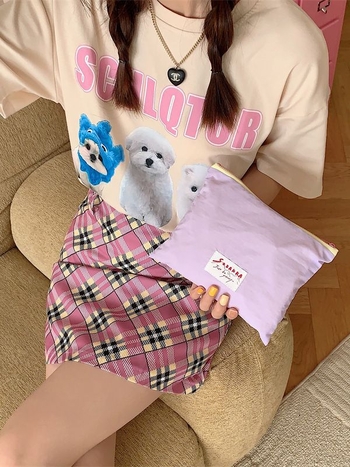 Kosmetinė rankinė - Korėjietiškas nišinis dizainas, Poliesteris, Gatvės stilius, 2023 vasara, Moterims