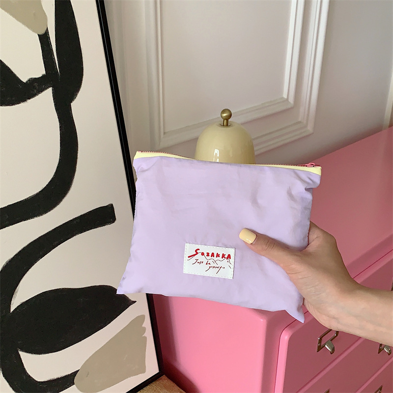 Kosmetinė rankinė - Korėjietiškas nišinis dizainas, Poliesteris, Gatvės stilius, 2023 vasara, Moterims