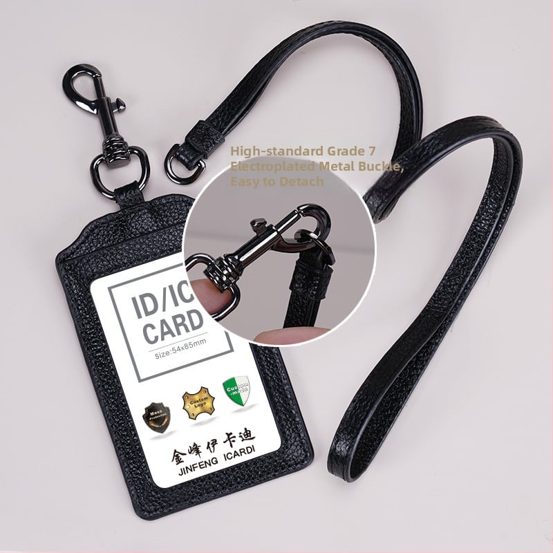 Θήκη Καρτών από Γνήσιο Δέρμα – Μοντέρνο Μίνιμαλ Στυλ, Ανάγλυφη Υφή, Με Λουράκι