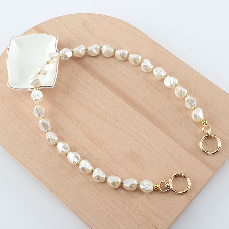 Maišo dirželis su perlų grandine - rankų darbas Plastic Feng SL204, plastikas + derva, kvėpuojanti, sumažina apkrovą, nauja nacionalinė tendencija