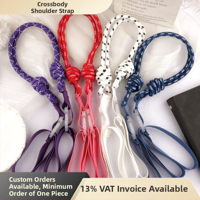 Lanyard pečių juosta crossbody pirkinių krepšiams - platus, universalus, siuvinėjimo dizainas, poliesteris Dylan