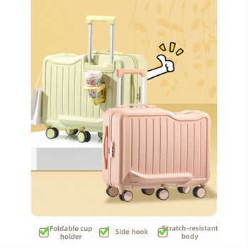 ABS külsővel készült gyerekeknek szánt kézitáska, univerzális kerekek, cipzáras nyitás, szabványos kombinációzár, 3 kg súly