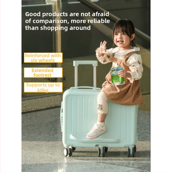 ABS külsővel készült gyerekeknek szánt kézitáska, univerzális kerekek, cipzáras nyitás, szabványos kombinációzár, 3 kg súly