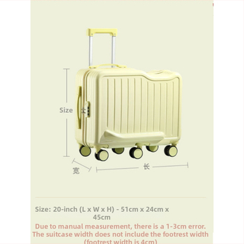 ABS külsővel készült gyerekeknek szánt kézitáska, univerzális kerekek, cipzáras nyitás, szabványos kombinációzár, 3 kg súly